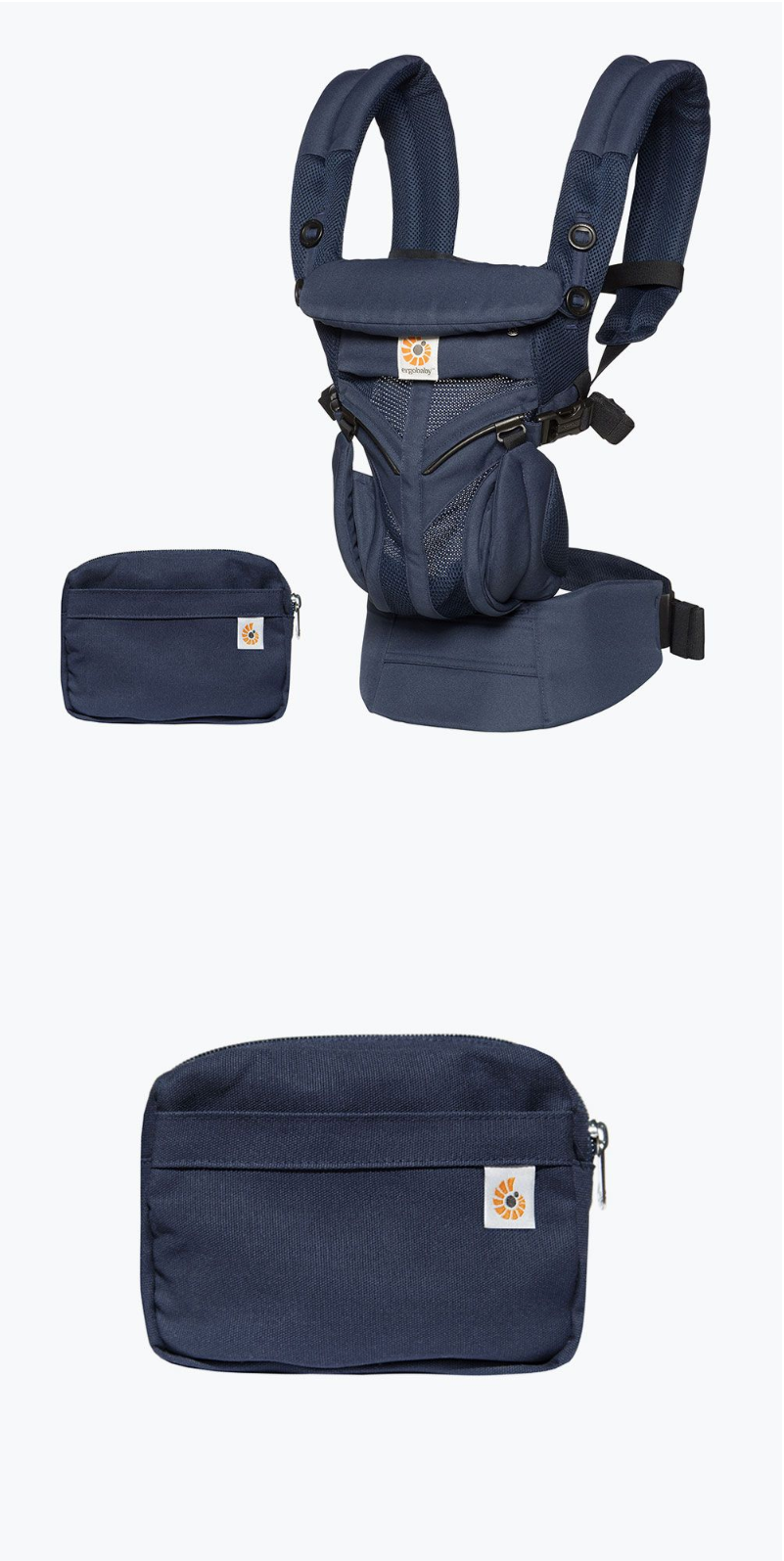 美國 ergobaby - Omni全階段型四式360嬰兒揹巾/揹帶-透氣款-午夜藍