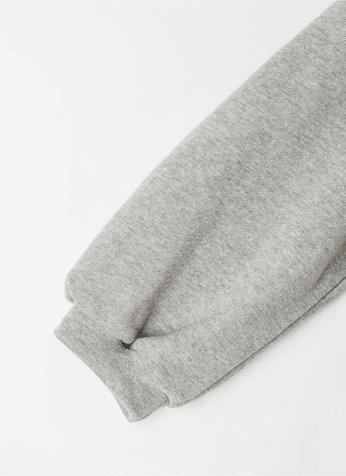 韓國 OZKIZ - 愛心鈕扣荷葉領A字裙洋裝-灰