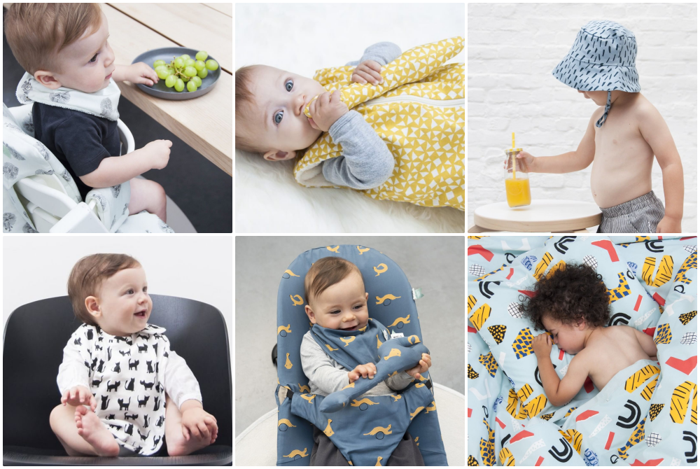 比利時 Trixie - 有機棉脖圍-噗噗小魚 (24x32cm)