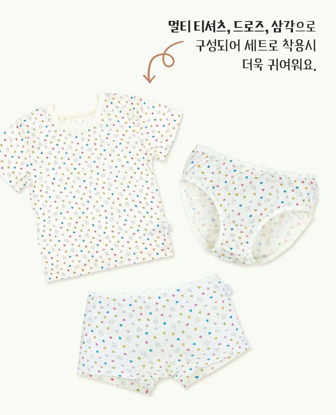 韓國 Ppippilong - 莫代爾親膚三角褲(女寶)-愛心貓貓