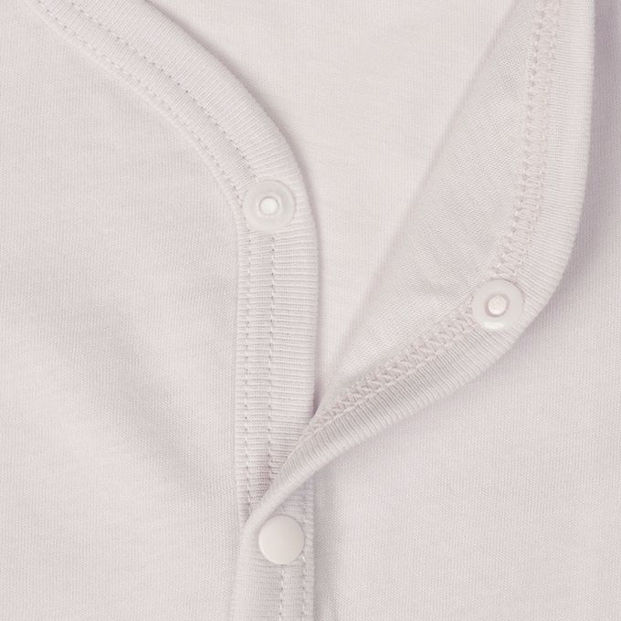 akachan honpo - 涼爽無袖前開式包屁衣-純棉 2件組-紫色