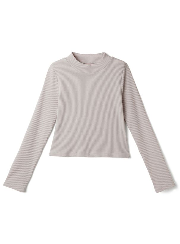 日本 GRL - 法式小斗篷扭結薄長袖上衣-淺灰棕