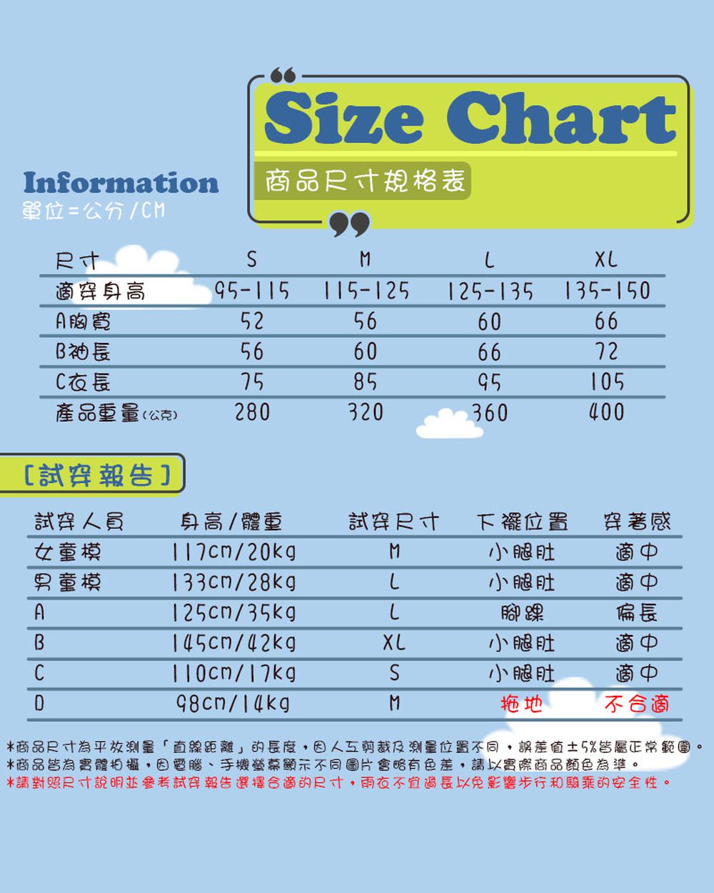 親子豆腐熊寶貝前開式雨衣（ 聯名設計款兒童款）-黃色系