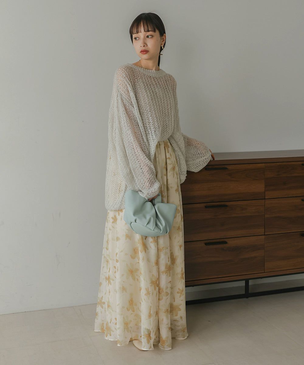 日本 Bab - 2WAY抓皺設計皮革小包-淺藍