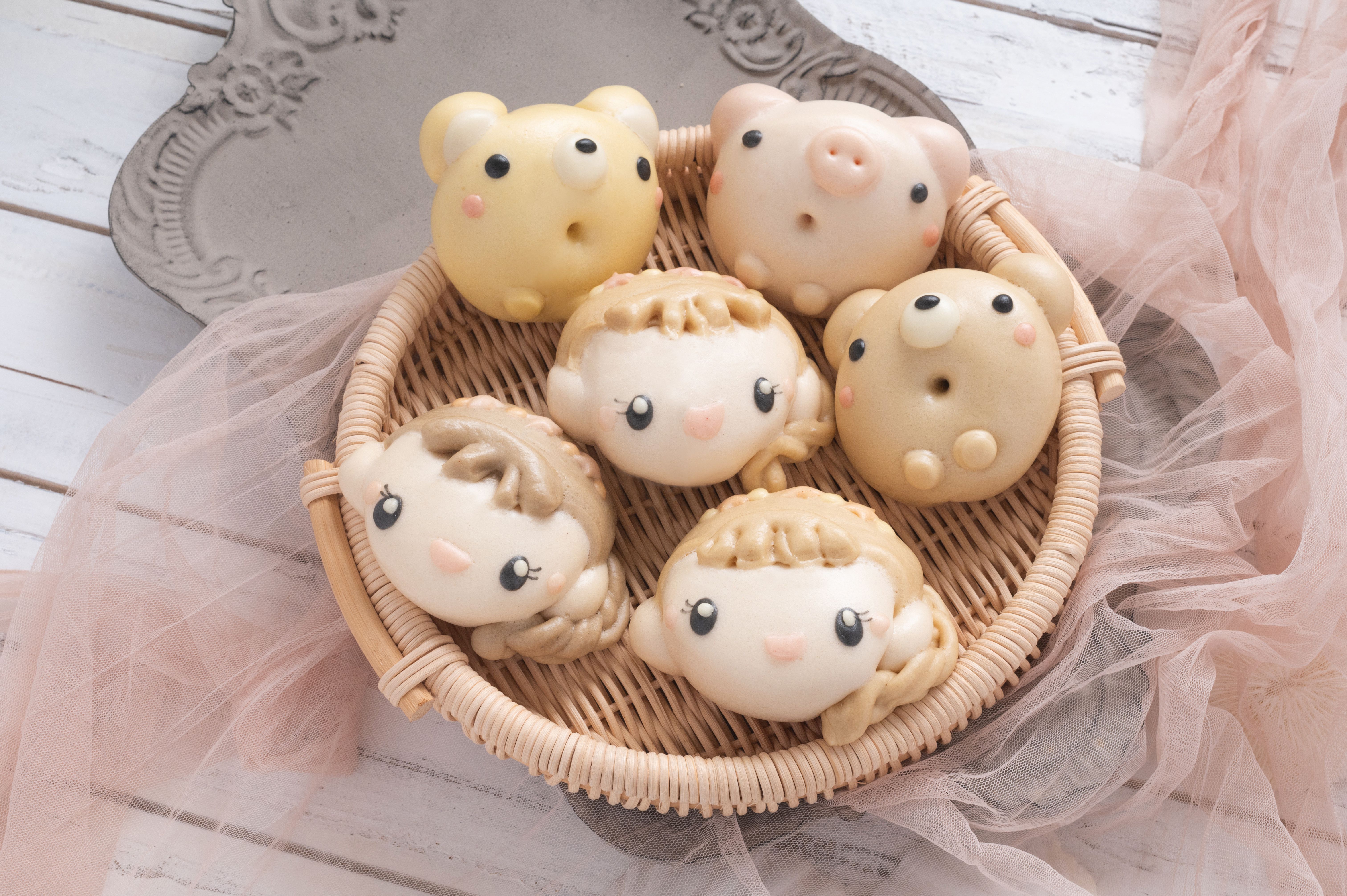 老甜媽手工饅頭 - 甜心小公主與小夥伴-320克