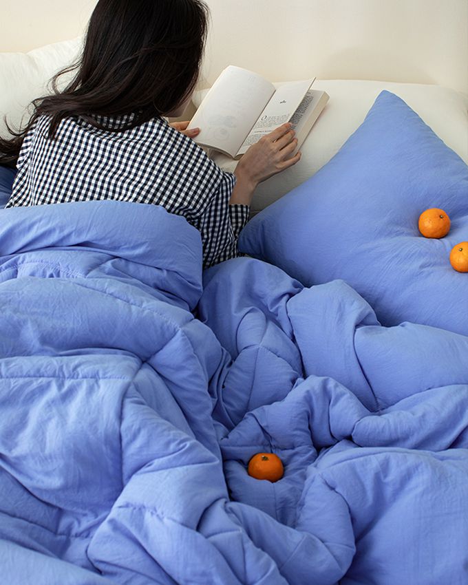 韓國 Maatila - 雲朵軟綿綿親膚棉被-亮麗藍