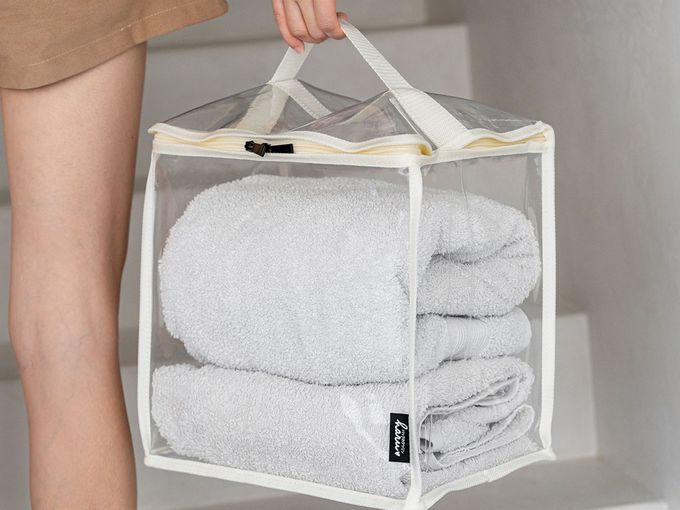 HARUhonpo 小晴天本舖 - 寶可樂收袋-居家儲物袋-櫻花粉(磨砂) (M)