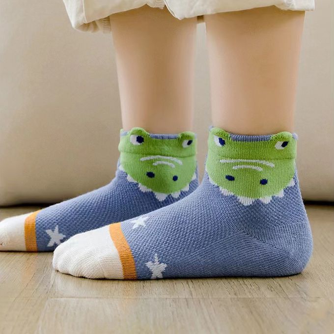 腳ㄚ子 - 幼/兒童透氣網眼襪 童襪 襪子 棉襪 兒童襪-恐龍樂園