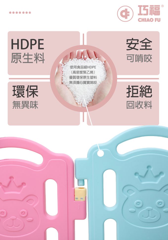 巧福 CHIAO FU - 小熊兒童遊戲城堡(UC-012B)-送四大好禮加碼-12小片+2大片