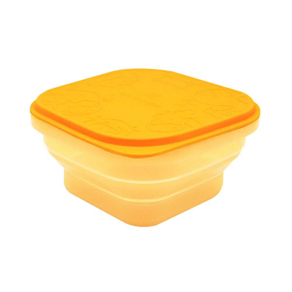 MARCUS＆MARCUS - 果凍矽膠摺疊保存盒-黃