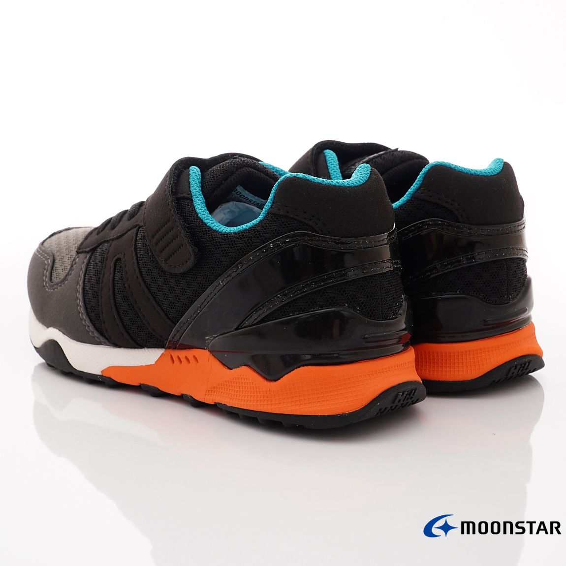 Moonstar日本月星 - 頂級HI系列穩健運動款(中大童段)-運動鞋-黑