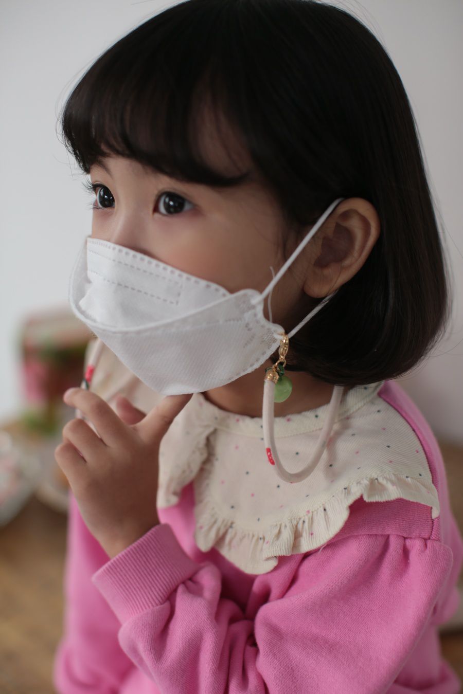 韓國 Dalla - 口罩項鍊-蘋果