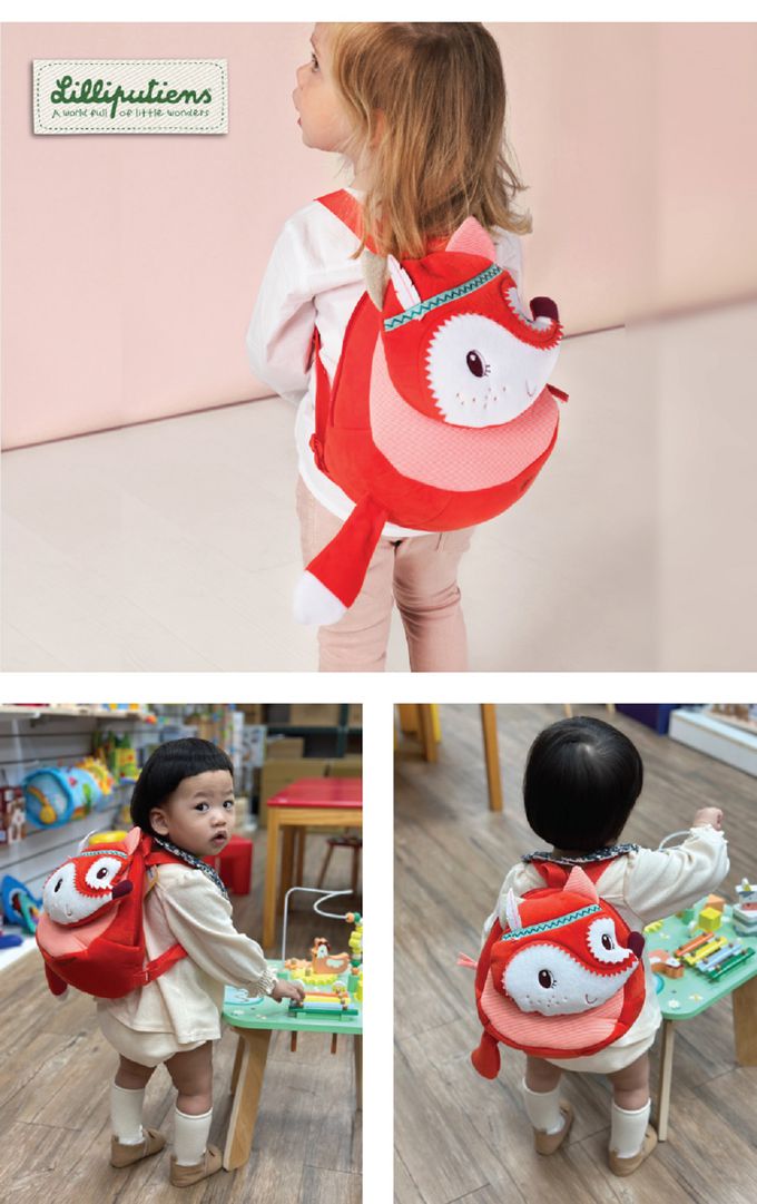 比利時 Lilliputiens - 小狐狸布背包