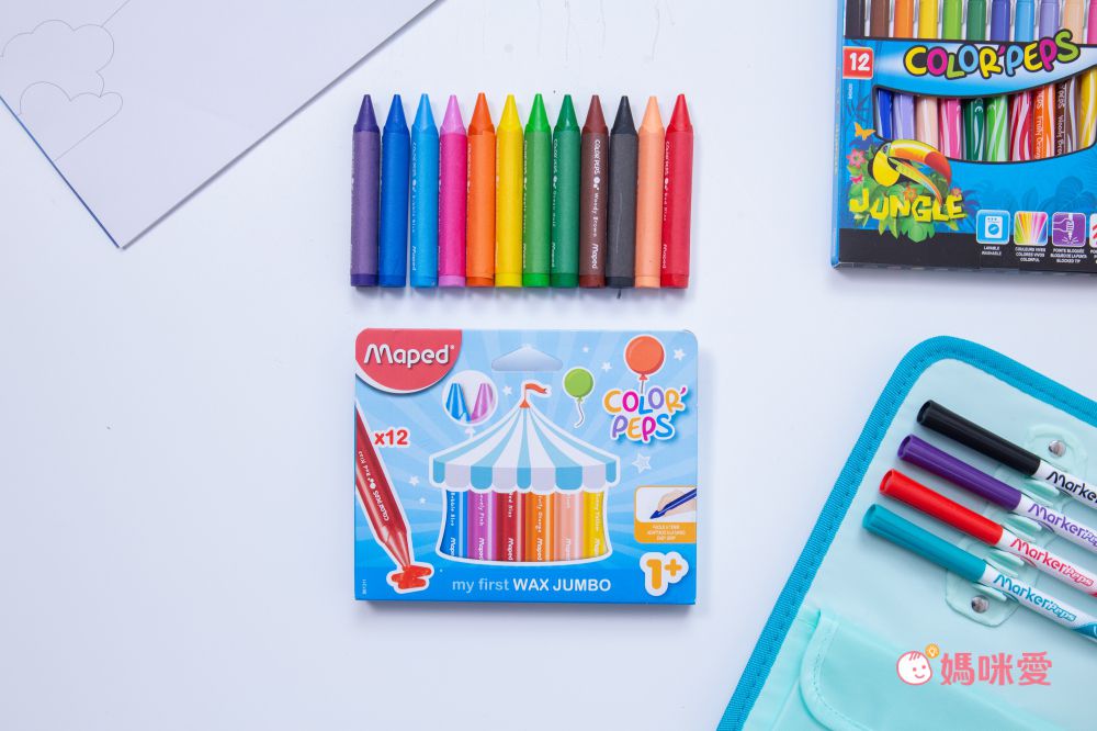 法國MAPED - 幼兒三角蠟筆12色