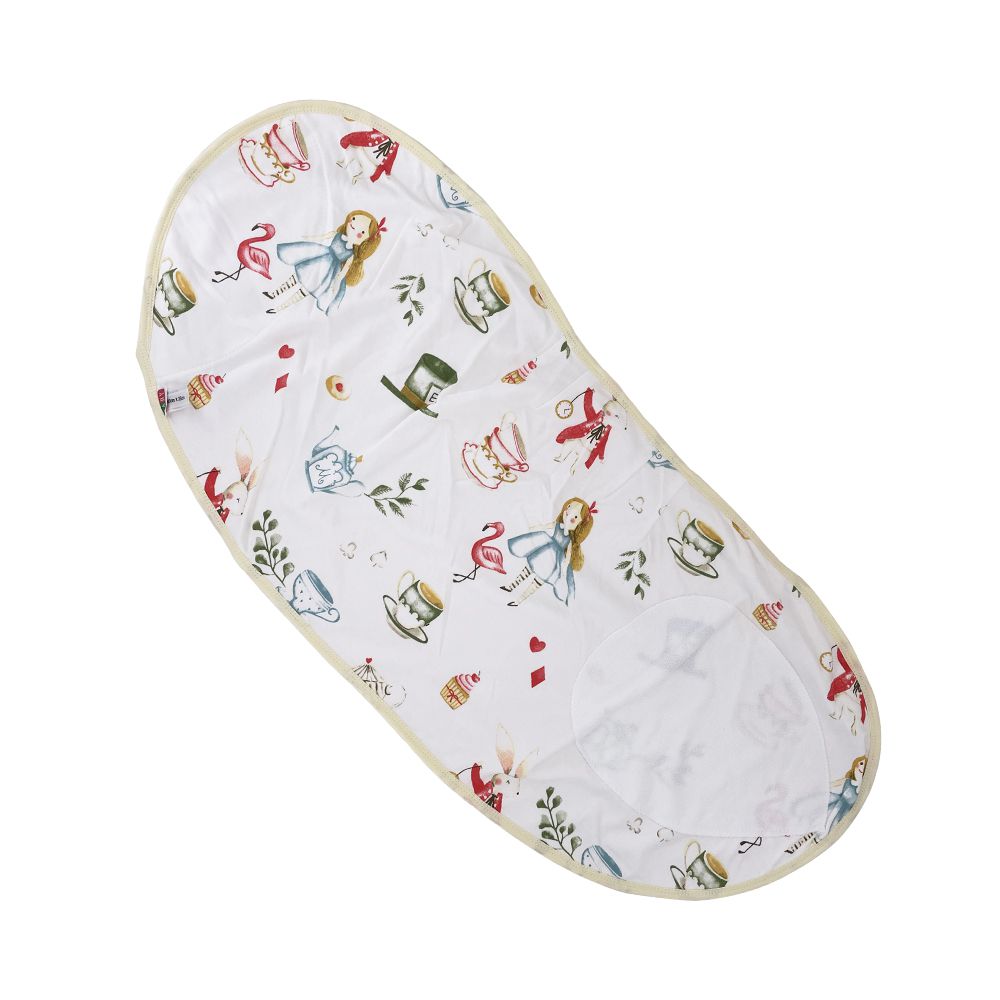 純棉兩用型包巾 肚圍 嬰兒防驚跳包巾 寶寶肚圍-精靈兔 (35*80)