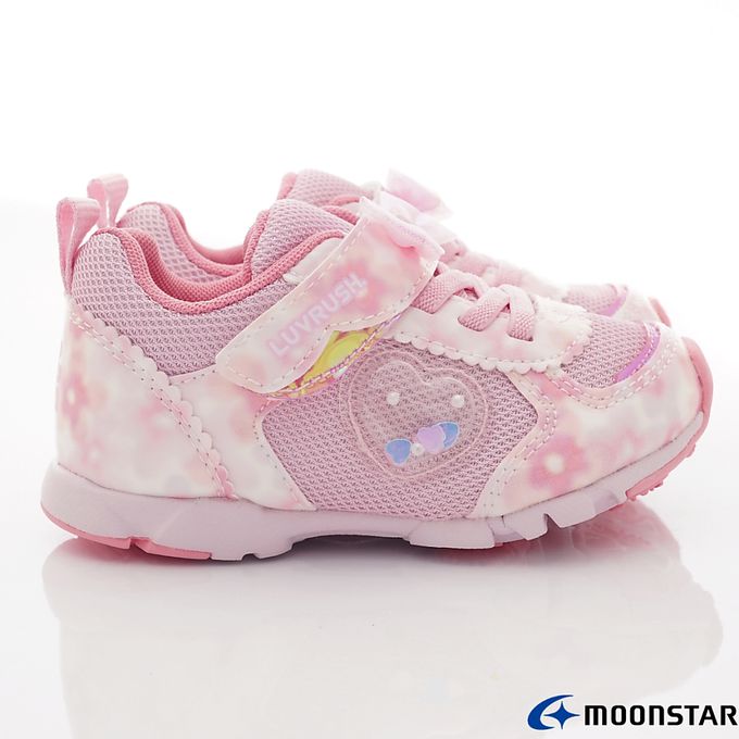 Moonstar日本月星 - 月星LV系列甜心運動款(中大童段)-運動鞋-粉