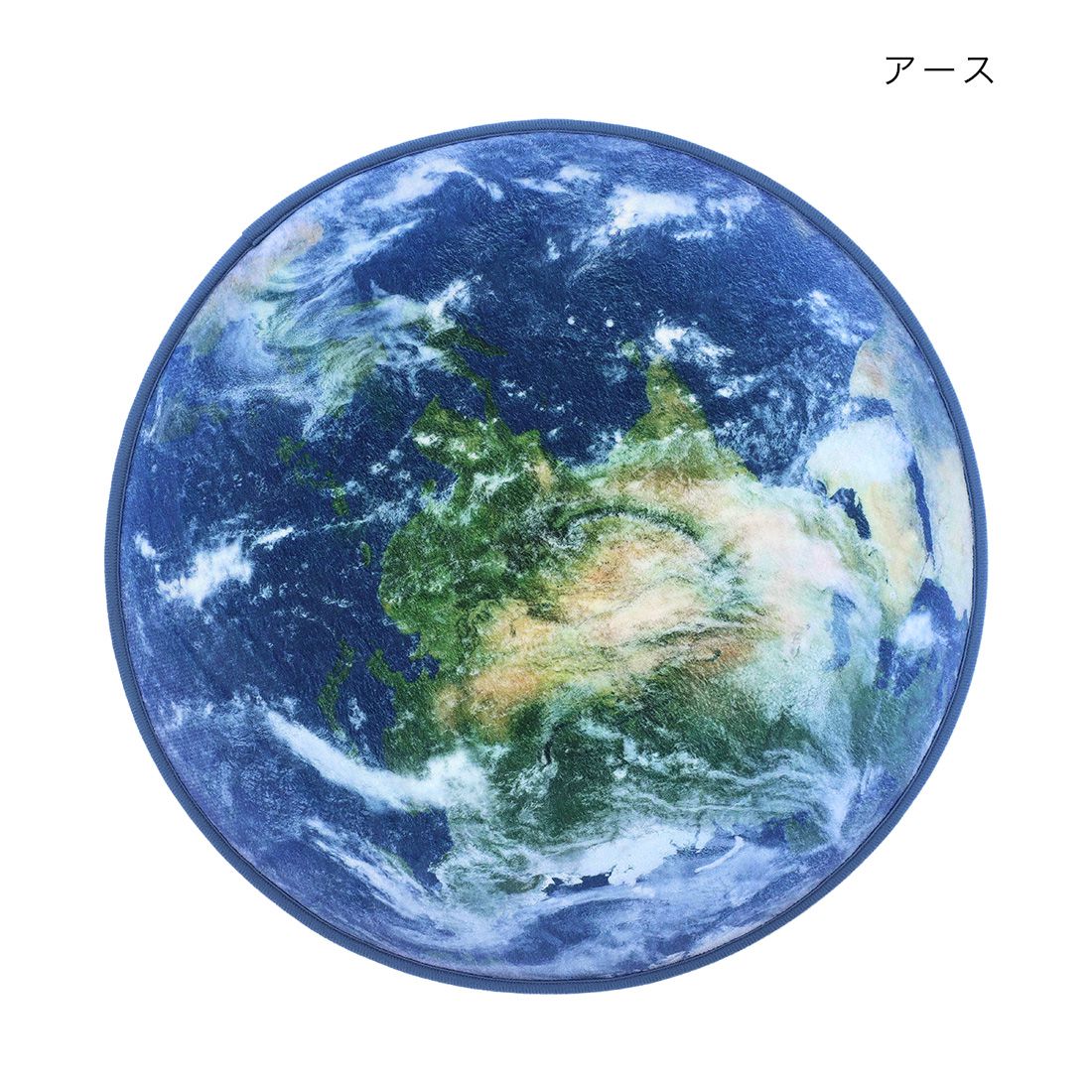 日本 TOMO - 圓形星球印花腳踏墊-月球 (直徑50cm)