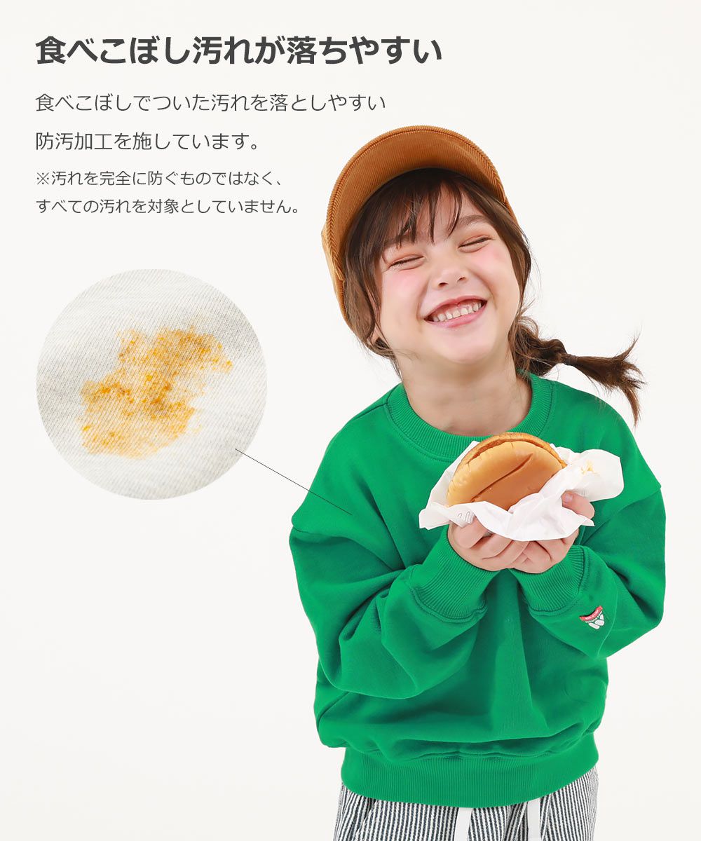 日本 devirock - 聯名限定 抗污材質裏毛長袖上衣(混有機棉)-炭灰