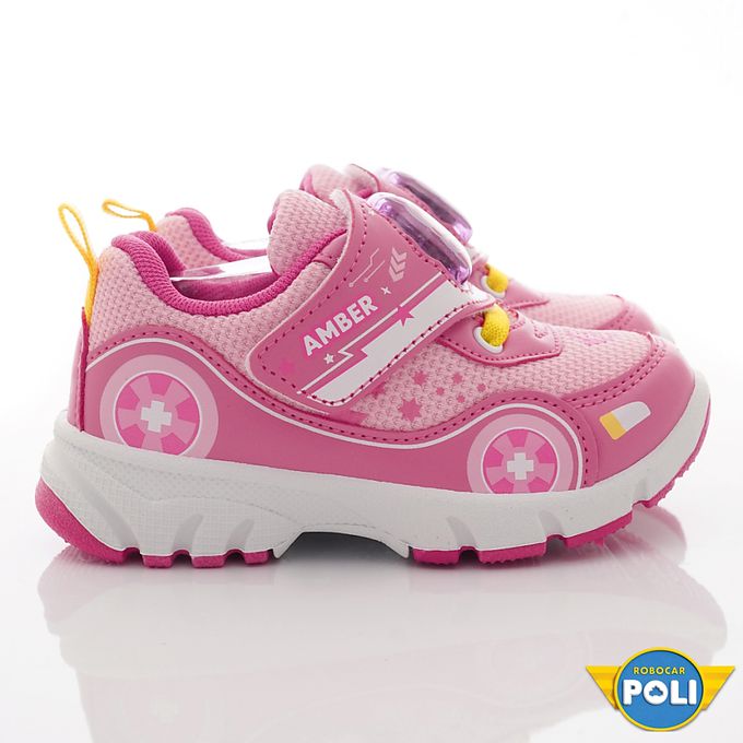 台灣製波力電燈運動童鞋(中小童段)-運動鞋-粉