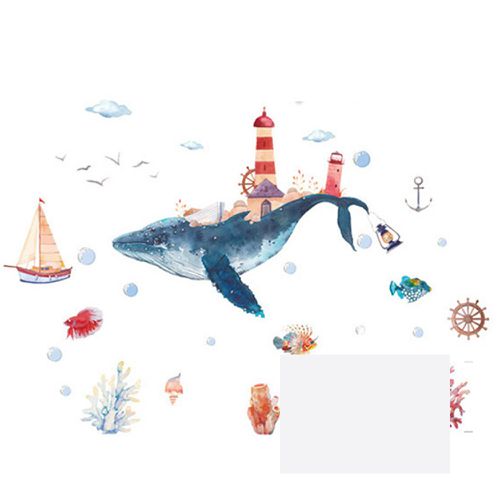 時尚壁貼-北歐風海底世界