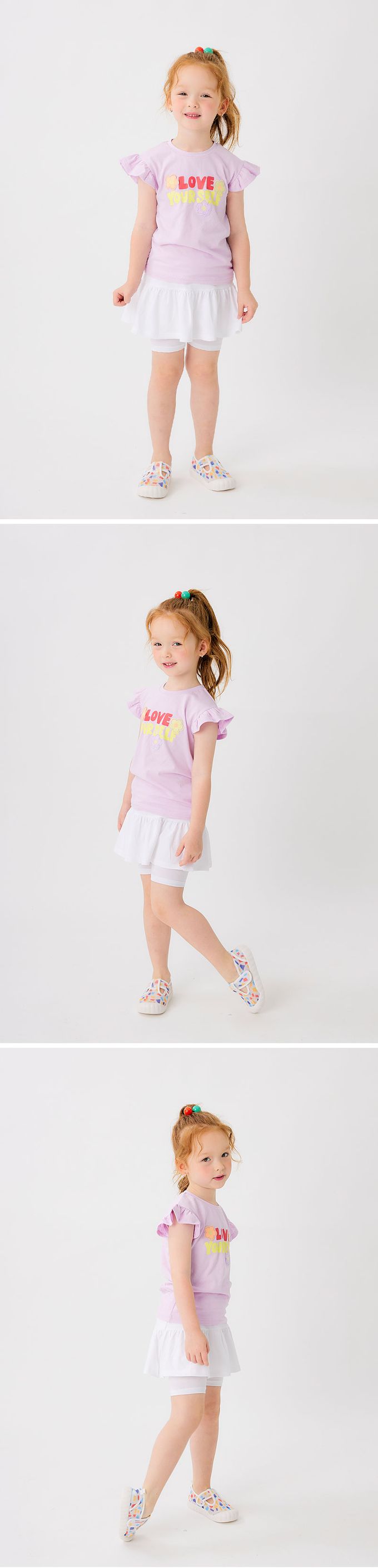 韓國 OZKIZ - 鬆緊腰層次蛋糕短褲裙-白