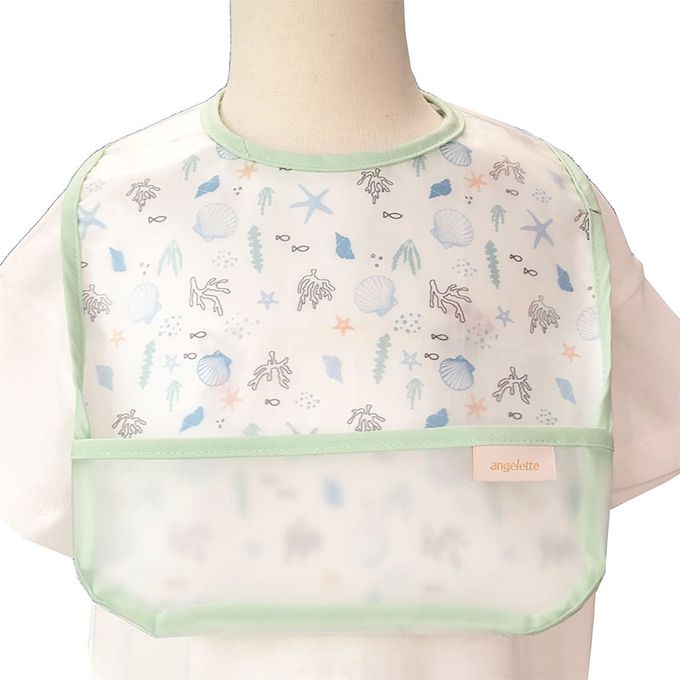 akachan honpo - 用餐圍兜2件組-米白色 (70~95cm)