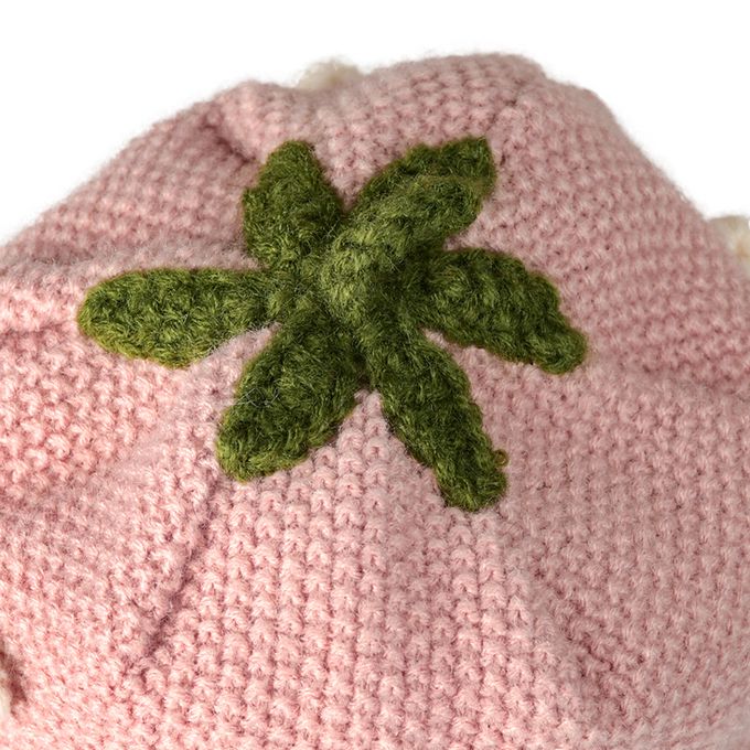 akachan honpo - 冬季針織帽-水果-粉紅色