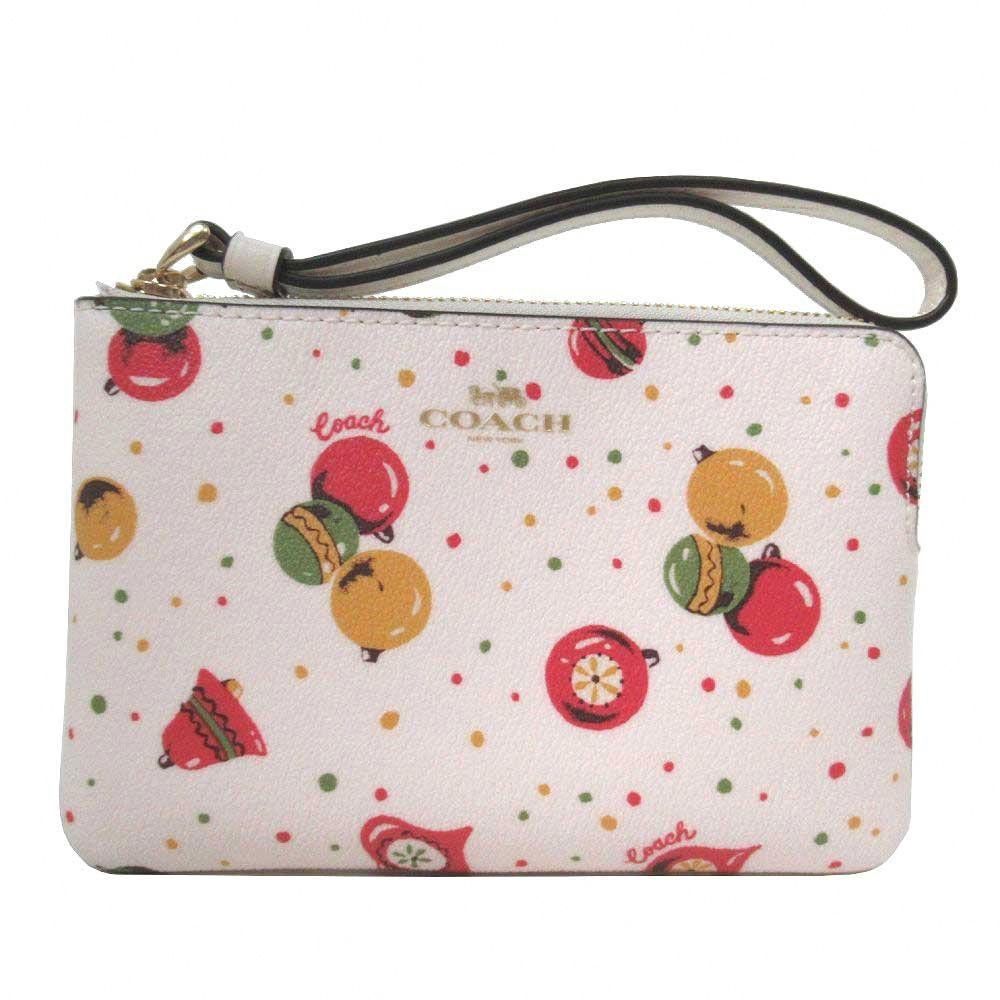 防刮皮革L型拉鍊手拿包 (聖誕裝飾)