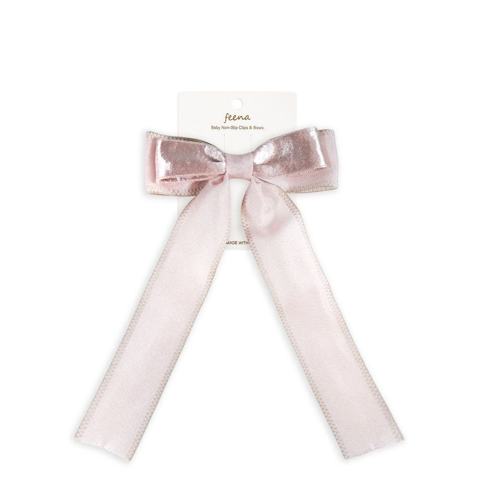 No.68蝴蝶結髮夾-粉