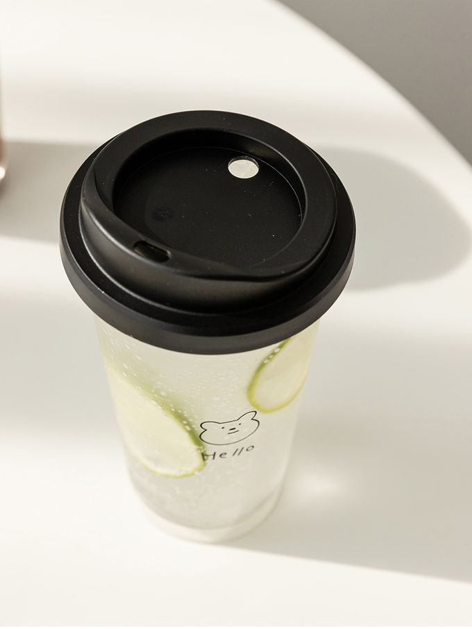 韓國 SSUEIM - Tritan極簡ins透明冷飲杯/隨行杯473ml-Checkbox