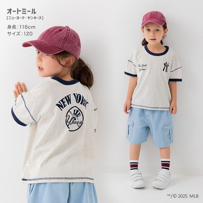 日本 Chil2 - MLB聯名 100%刺繡logo補丁短袖上衣-洛杉磯道奇-白