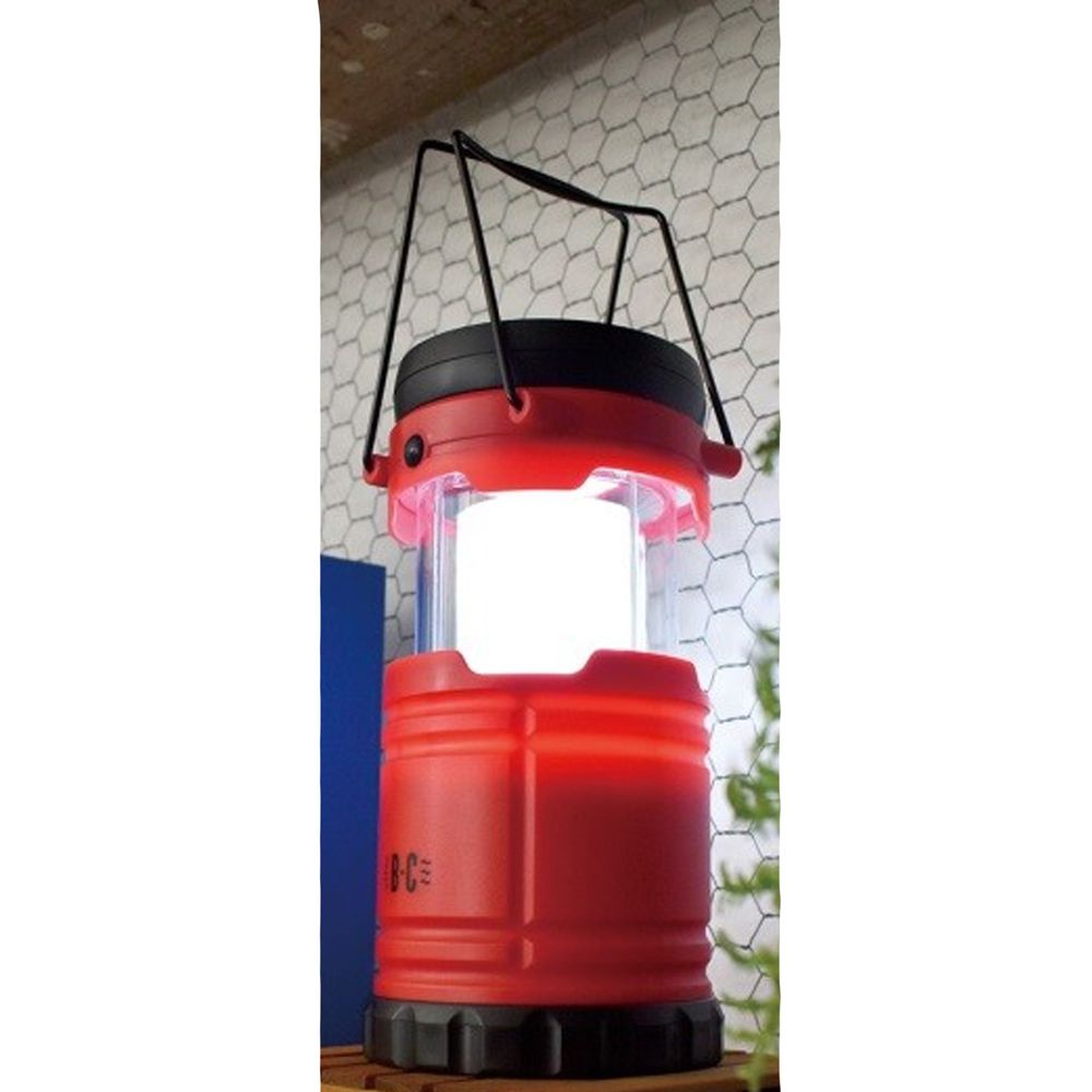 日本現代百貨 - 3way 輕便小風扇LED露營燈-紅 (Φ8.5×26cm)