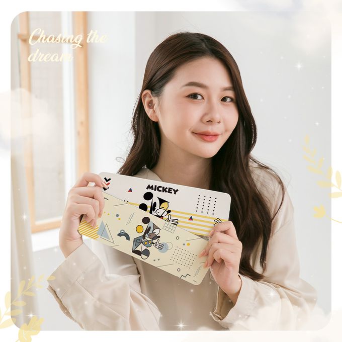 收納王妃 - 迪士尼 Disney 米奇特展【幾何米奇】珪藻土軟式吸水洗漱墊 吸水墊 杯墊 台灣製造24X8X0.5cm