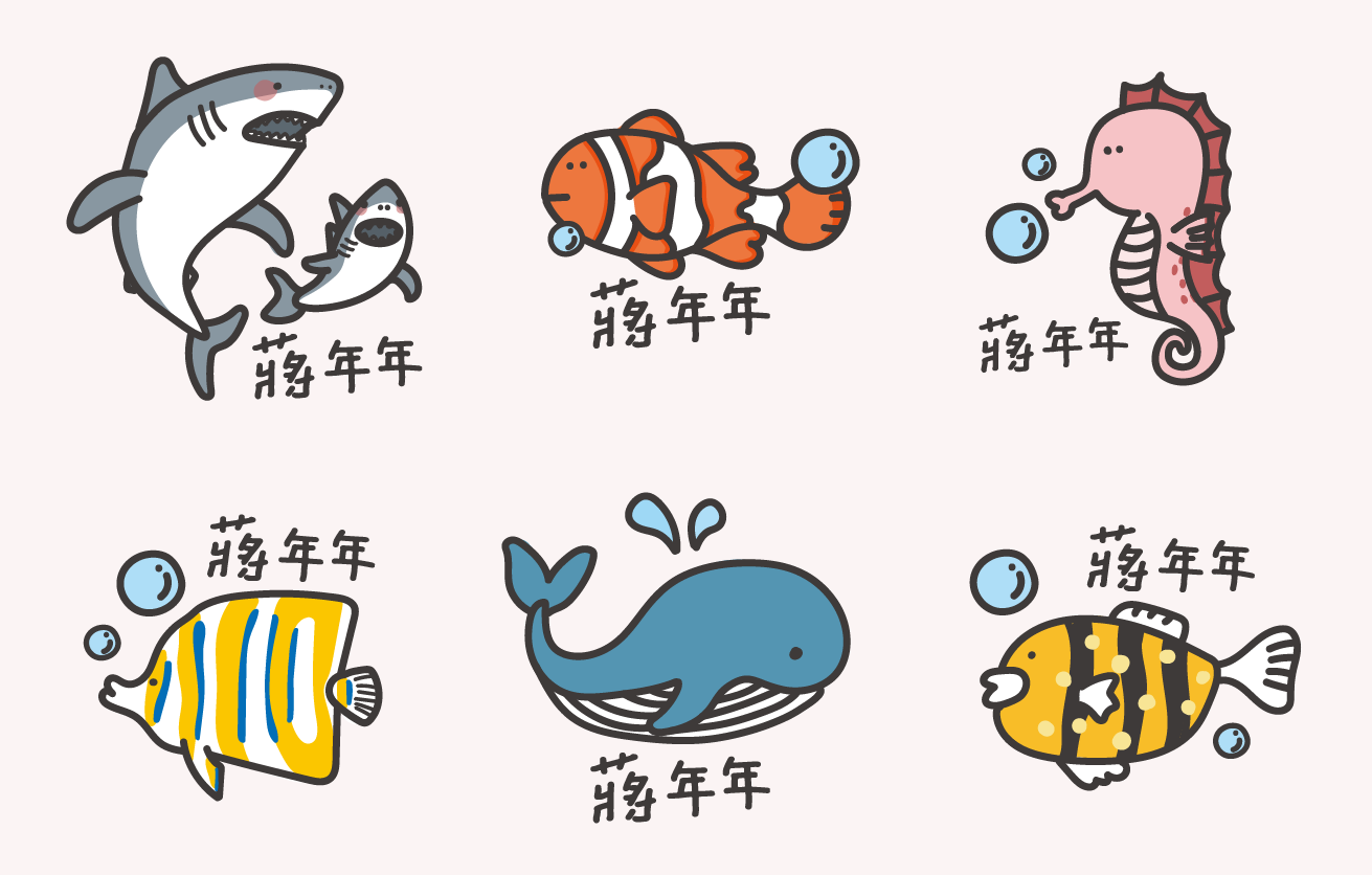 年年.studio - 姓名貼紙-透明裁型-女孩 (3.5x2.5cm)-50張入