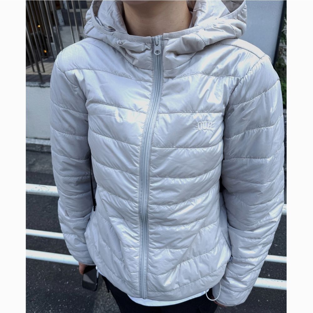 OUR (成人款)輕暖科技纖維連帽外套-淺灰 (ADULT/FREE)