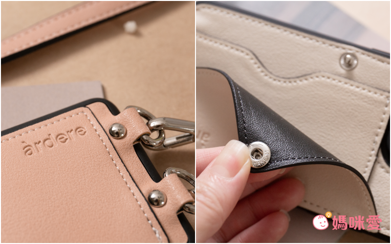 韓國 ARDERE - 附卡夾背繩防摔手機殼-薰衣紫