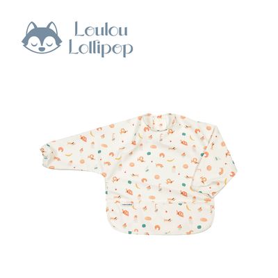 Loulou Lollipop - 長袖防水萬用圍兜-奇幻法式早餐