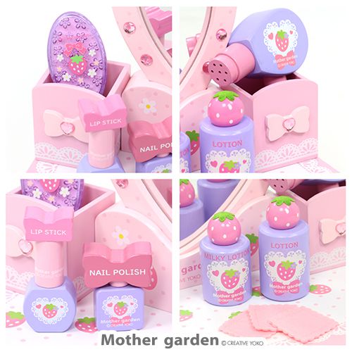 日本 Mother Garden - 草莓化妝台-粉紅
