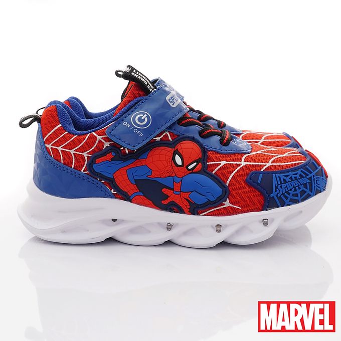 蜘蛛人-蜘蛛人減壓吸震電燈鞋-MNKX24242藍紅(中大童)-電燈鞋-藍紅
