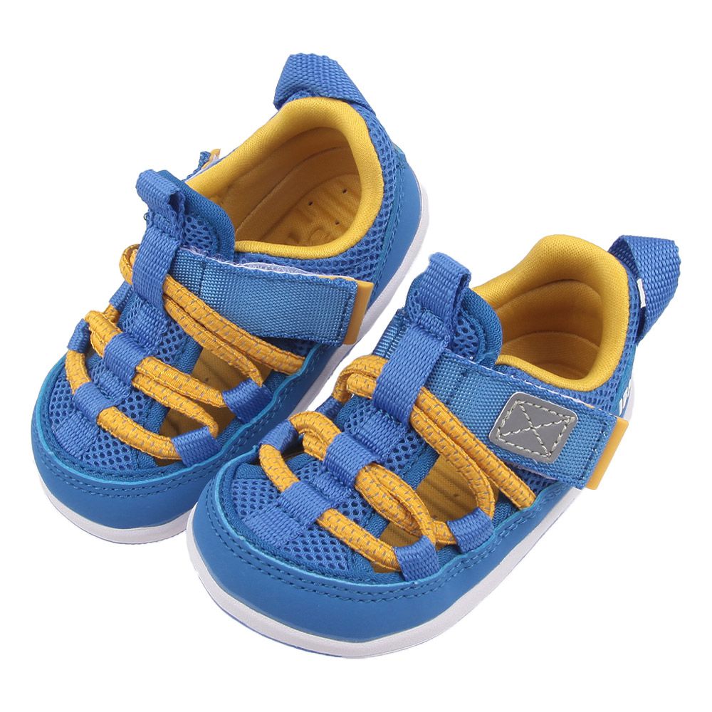 (13~15公分)跑車藍色寶寶機能水涼鞋