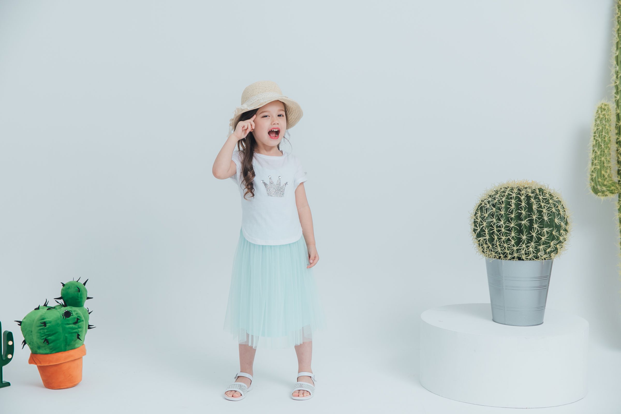 Peachy - 北鼻款*獨家訂製綿柔連身紗裙-細肩帶連身款-薄荷綠