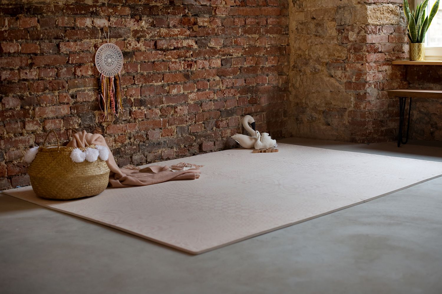 德國 toddlekind - 波斯風系列遊戲地墊-柔和粉-一組6片