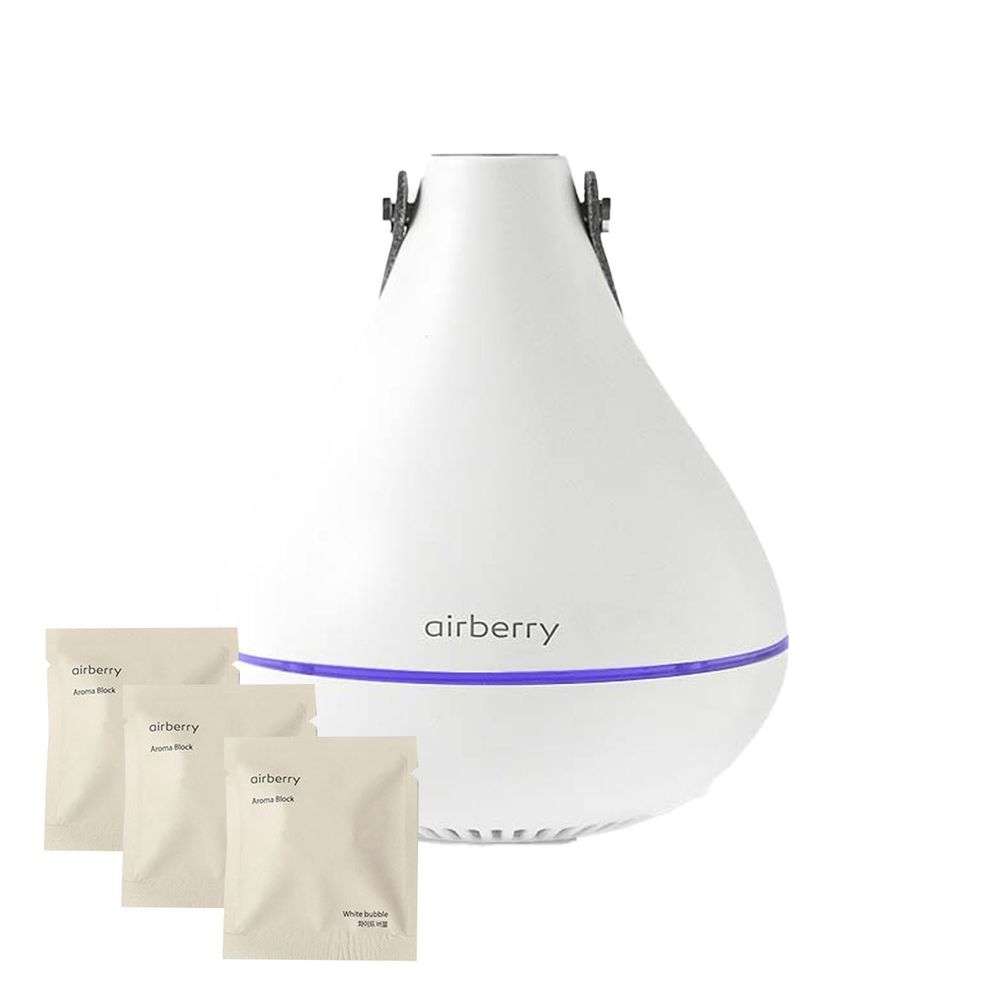 韓國 airberry - 智能衣櫃香氛/空氣循環機(附香氛片3個)-清新皂香