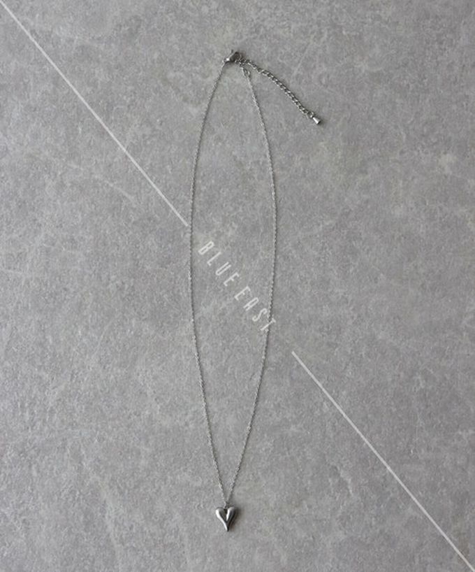 日本 BLUE EAST - 韓國製 成熟感愛心墜飾項鍊-銀