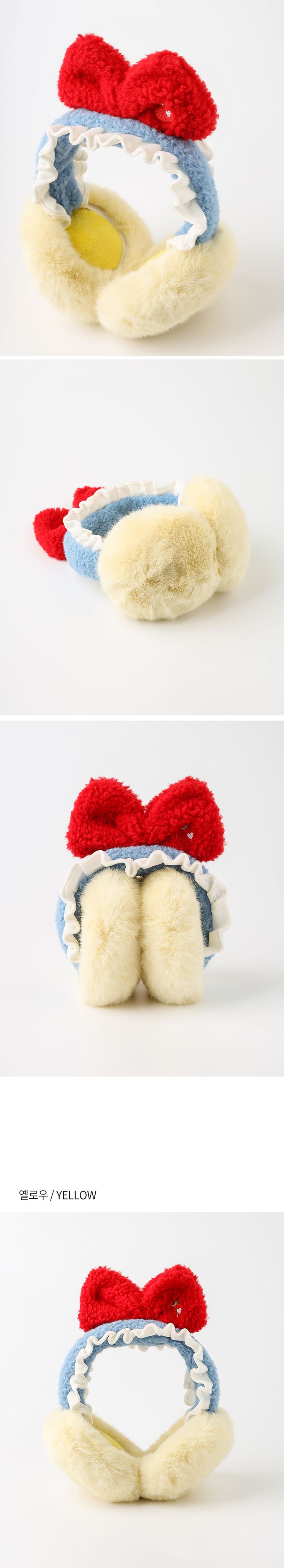 韓國 OZKIZ - 冬日絨毛保暖耳罩-公主蝴蝶結 (Free)