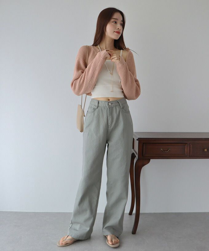 日本 BLUE EAST - 率性羅紋短版針織外套-白