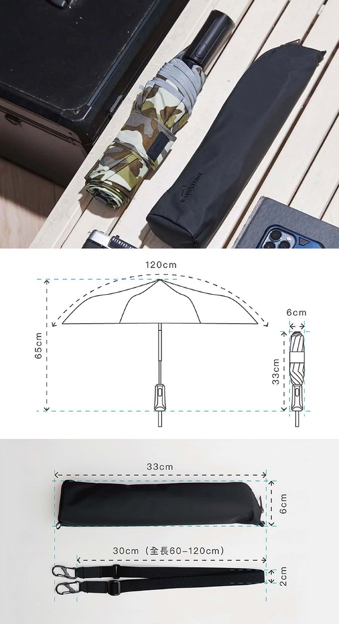 Rainstory - 極致抗風傘 Ultra Strong-綠迷彩-410g
