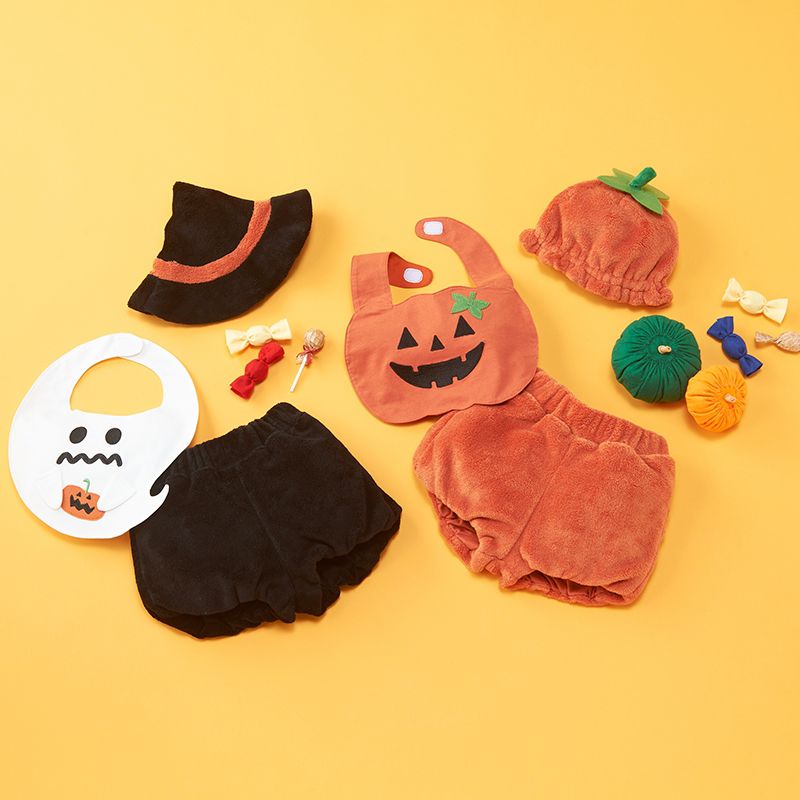 akachan honpo - 萬聖節服裝3件組-橘色