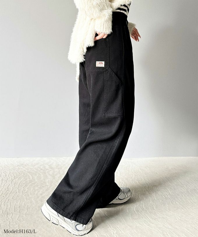 日本 Classical Elf - 超顯瘦厚磅百搭直筒褲-復古刷色