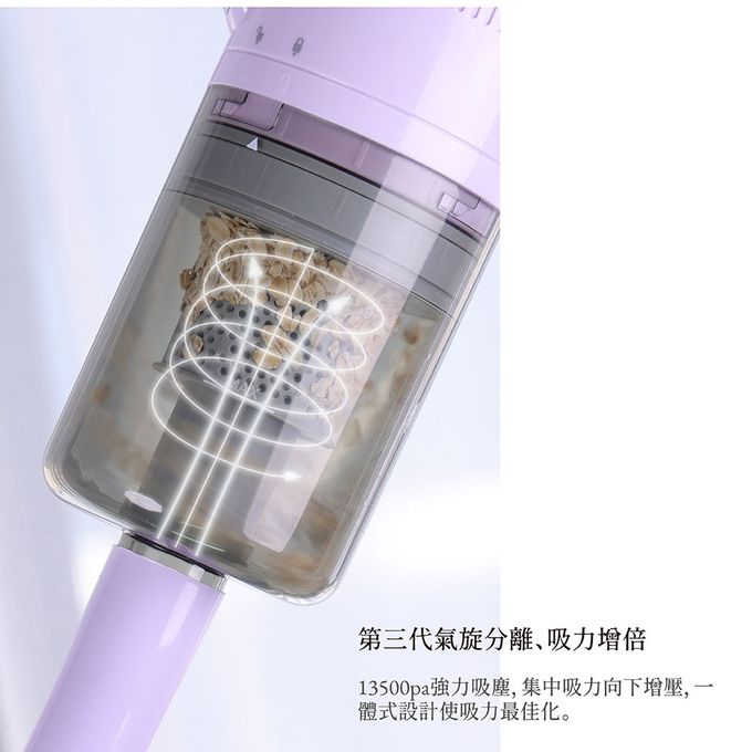 Jway - 手持直立兩用旋風吸塵器(附2入HEPA濾網）-JY-SV05-白